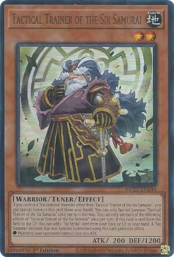 Tactical Trainer of the Six Samurai (MP25-EN246), 2025 Mega-Pack — Yu-Gi-Oh! card price
