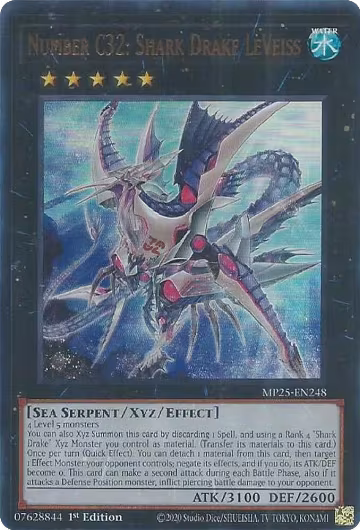 Number C32: Shark Drake LeVeiss (MP25-EN248), 2025 Mega-Pack — Yu-Gi-Oh! card price