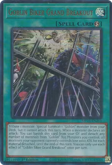 Goblin Biker Grand Breakout (MP25-EN251), 2025 Mega-Pack — Yu-Gi-Oh! card price