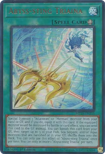 Abyss-sting Triaina (MP25-EN253), 2025 Mega-Pack — Yu-Gi-Oh! card price