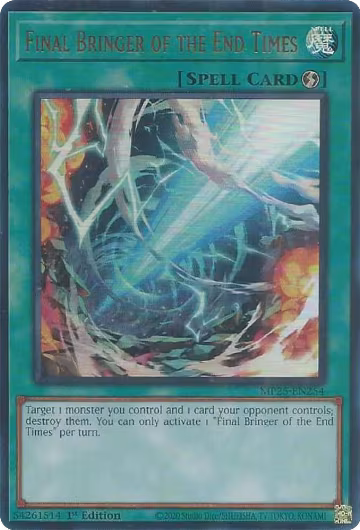 Final Bringer of the End Times (MP25-EN254), 2025 Mega-Pack — Yu-Gi-Oh! card price