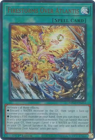 Firestorms Over Atlantis (MP25-EN255), 2025 Mega-Pack — Yu-Gi-Oh! card price
