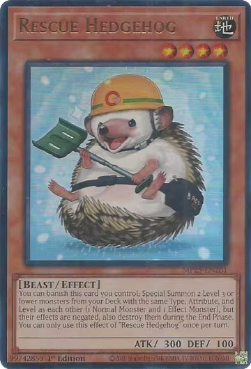 Rescue Hedgehog (MP25-EN261), 2025 Mega-Pack — Yu-Gi-Oh! card price