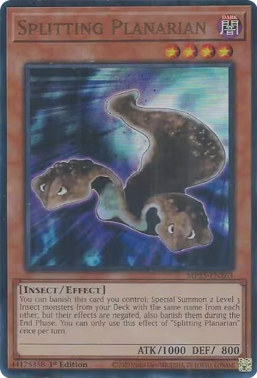 Splitting Planarian (MP25-EN263), 2025 Mega-Pack — Yu-Gi-Oh! card price