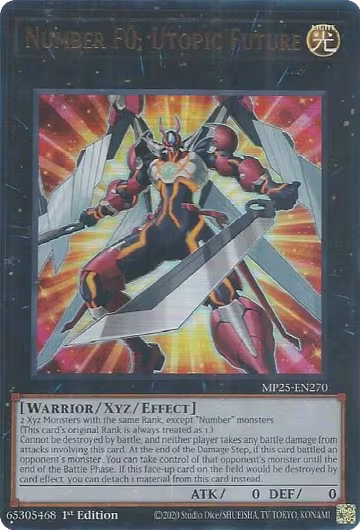 Number F0: Utopic Future (MP25-EN270), 2025 Mega-Pack — Yu-Gi-Oh! card price