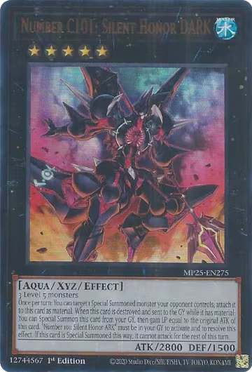 Number C101: Silent Honor DARK (MP25-EN275), 2025 Mega-Pack — Yu-Gi-Oh! card price