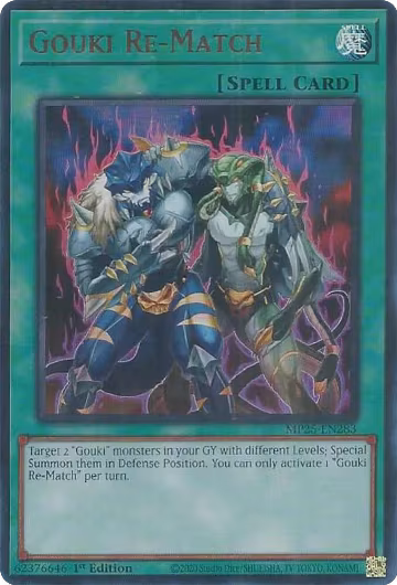 Gouki Re-Match (MP25-EN283), 2025 Mega-Pack — Yu-Gi-Oh! card price