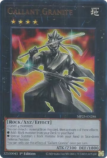 Gallant Granite (MP25-EN286), 2025 Mega-Pack — Yu-Gi-Oh! card price