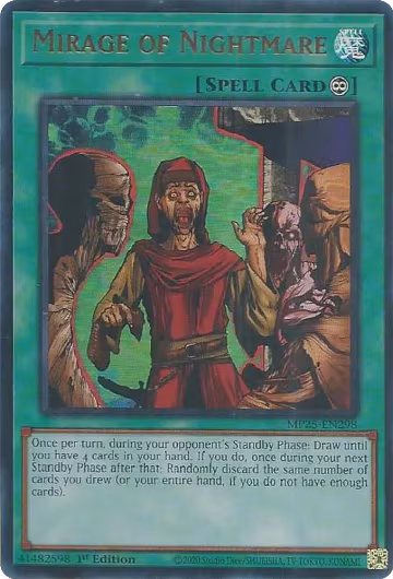Mirage of Nightmare (MP25-EN298), 2025 Mega-Pack — Yu-Gi-Oh! card price