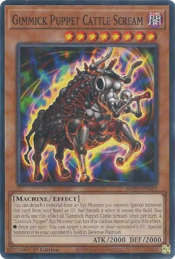 Gimmick Puppet Cattle Scream (MP25-EN381), 2025 Mega-Pack — Yu-Gi-Oh! card price