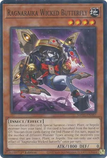 Ragnaraika Wicked Butterfly (MP25-EN382), 2025 Mega-Pack — Yu-Gi-Oh! card price