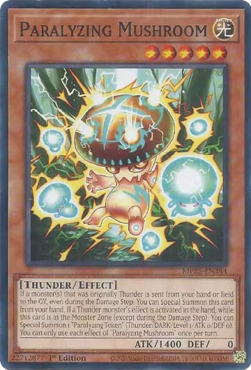 Paralyzing Mushroom (MP25-EN384), 2025 Mega-Pack — Yu-Gi-Oh! card price