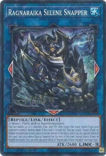 Ragnaraika Selene Snapper (MP25-EN389), 2025 Mega-Pack — Yu-Gi-Oh! card price