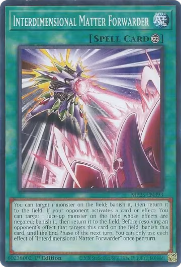 Interdimensional Matter Forwarder (MP25-EN393), 2025 Mega-Pack — Yu-Gi-Oh! card price