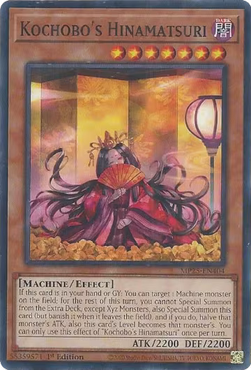 Kochobo's Hinamatsuri (MP25-EN404), 2025 Mega-Pack — Yu-Gi-Oh! card price