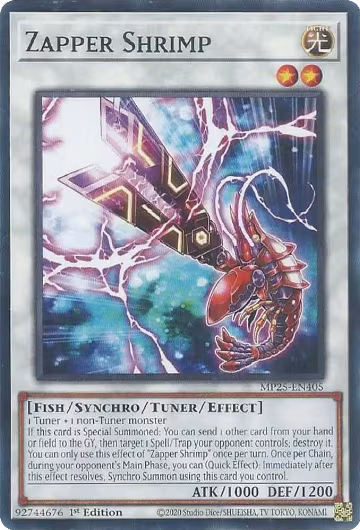 Zapper Shrimp (MP25-EN405), 2025 Mega-Pack — Yu-Gi-Oh! card price