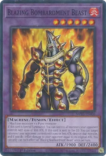 Blazing Bombardment Beast (MP25-EN406), 2025 Mega-Pack — Yu-Gi-Oh! card price