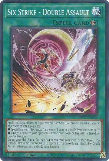 Six Strike - Double Assault (MP25-EN419), 2025 Mega-Pack — Yu-Gi-Oh! card price