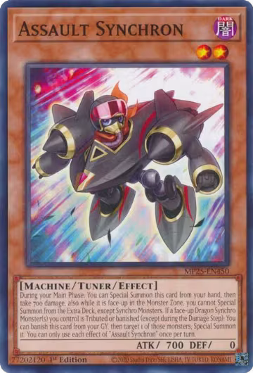 Assault Synchron (MP25-EN450), 2025 Mega-Pack — Yu-Gi-Oh! card price