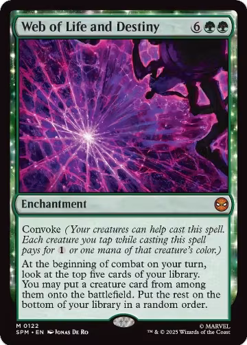 Web of Life and Destiny (122), Marvel's Spider-Man — Magic card price