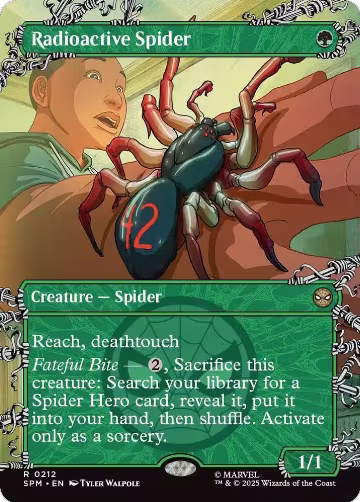 Radioactive Spider (Borderless) (212), Marvel's Spider-Man — Magic card price