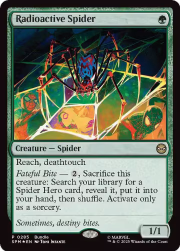 Radioactive Spider (285), Unique and Miscellaneous Promos — Magic card price