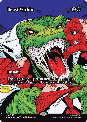 Beast Within (Borderless) (33), Marvel Universe Eternal-Legal — Magic card price