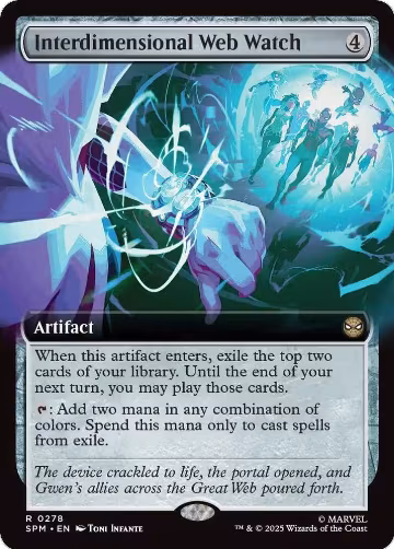 Interdimensional Web Watch (Extended Art) (278), Marvel's Spider-Man — Magic card price