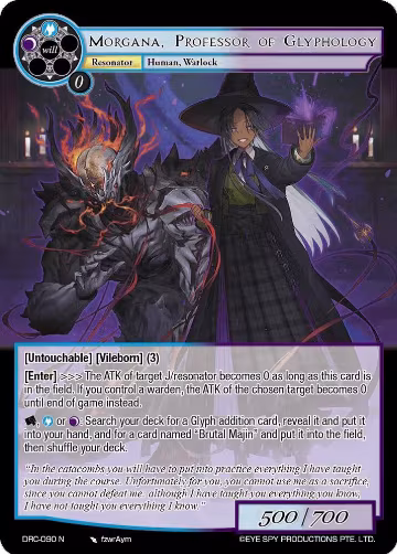 Morgana, Professor of Glyphology (DRC-090 N), Descent into the Raven's Catacombs — Force of Will card price