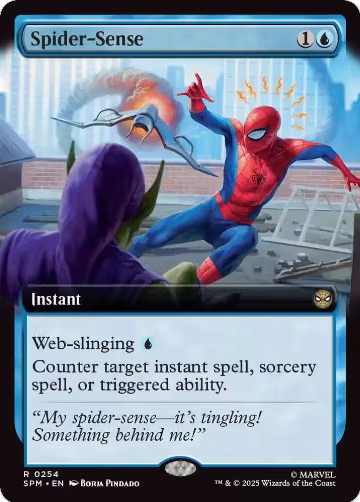 Spider-Sense (Extended Art) (254), Marvel's Spider-Man — Magic card price
