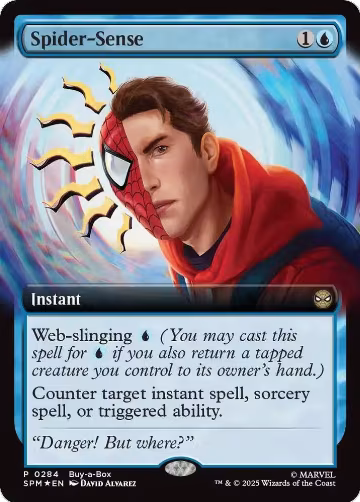 Spider-Sense (Extended Art) (284), Buy-A-Box Promos — Magic card price