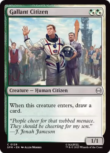 Gallant Citizen (129), Marvel's Spider-Man — Magic card price