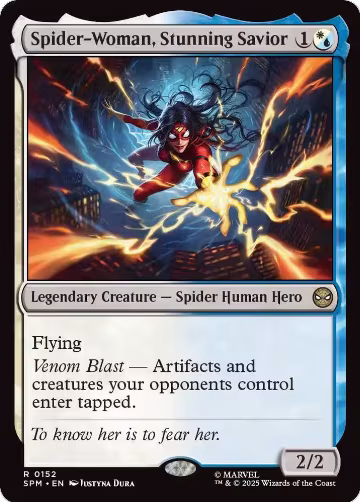 Spider-Woman, Stunning Savior (152), Marvel's Spider-Man — Magic card price