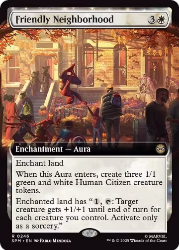 Friendly Neighborhood (Extended Art) (246), Marvel's Spider-Man — Magic card price