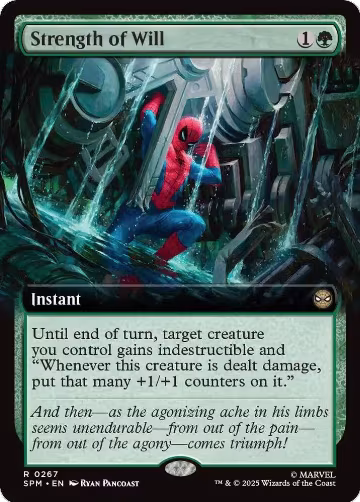 Strength of Will (Extended Art) (267), Marvel's Spider-Man — Magic card price