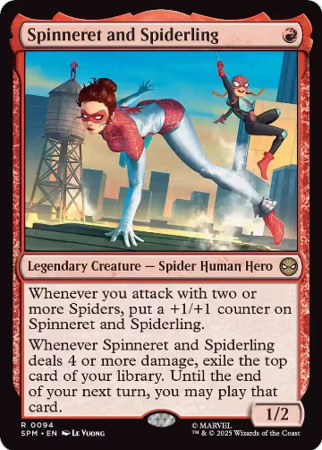 Spinneret and Spiderling (94), Marvel's Spider-Man — Magic card price