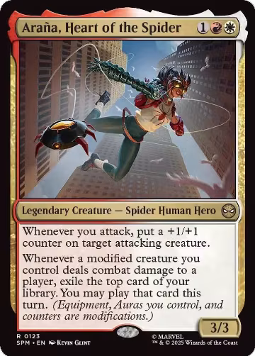 Arana, Heart of the Spider (123), Marvel's Spider-Man — Magic card price