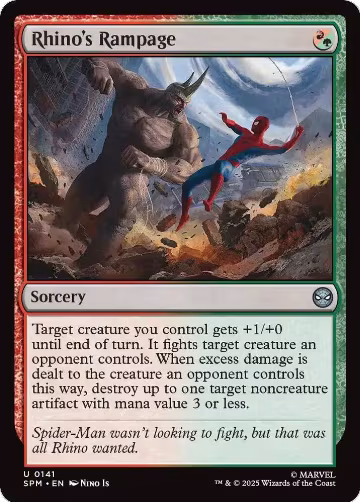 Rhino's Rampage (141), Marvel's Spider-Man — Magic card price