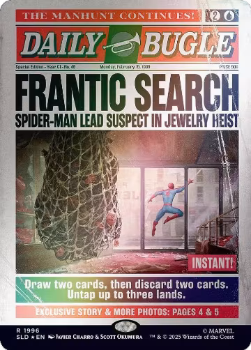 Frantic Search (1996) (Rainbow Foil) (1996), Secret Lair Drop Series — Magic card price