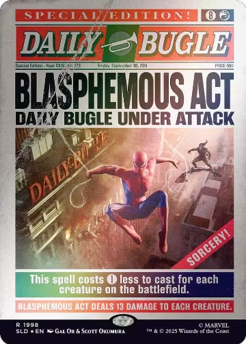 Blasphemous Act (1998) (Rainbow Foil) (1998), Secret Lair Drop Series — Magic card price
