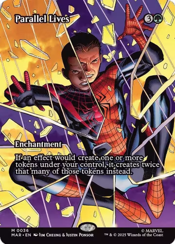Parallel Lives (Borderless) (36), Marvel Universe Eternal-Legal — Magic card price
