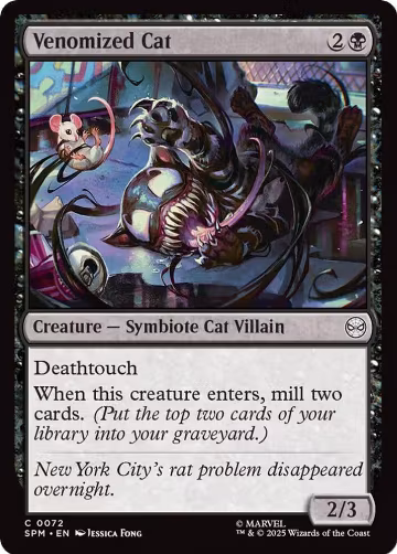 Venomized Cat (72), Marvel's Spider-Man — Magic card price