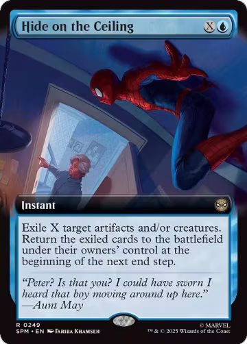 Hide on the Ceiling (Extended Art) (249), Marvel's Spider-Man — Magic card price