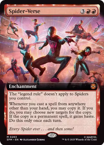 Spider-Verse (Extended Art) (263), Marvel's Spider-Man — Magic card price