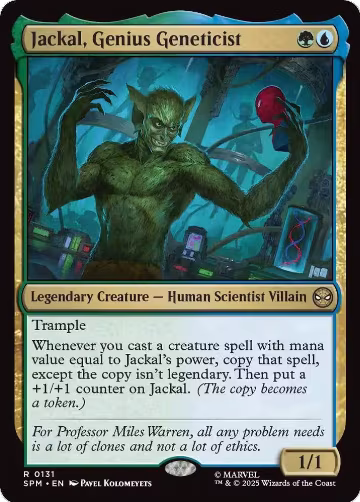 Jackal, Genius Geneticist (131), Marvel's Spider-Man — Magic card price