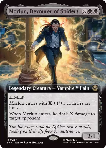 Morlun, Devourer of Spiders (Extended Art) (257), Marvel's Spider-Man — Magic card price