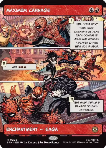 Maximum Carnage (Borderless) (225), Marvel's Spider-Man — Magic card price