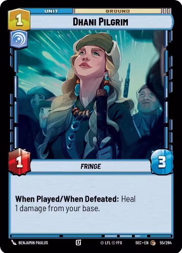 Dhani Pilgrim (55/264), Secrets of Power — Star Wars card price