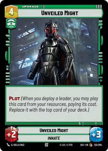 Unveiled Might (123/264), Secrets of Power — Star Wars card price