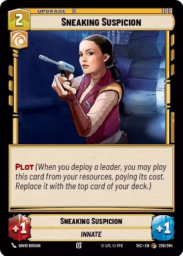 Sneaking Suspicion (226/264), Secrets of Power — Star Wars card price